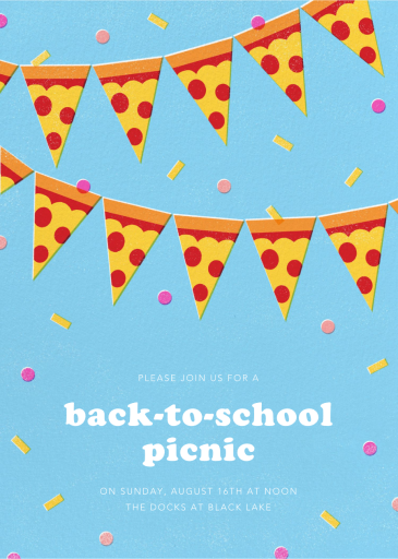 Five Easy Pizzas - Back to School Invitation by Paperless Post