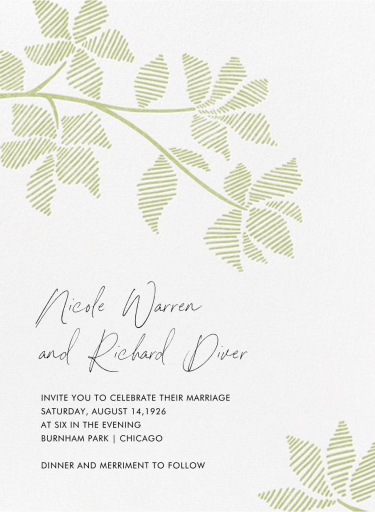 Rio Novo - Wedding Invitation by Crane & Co.