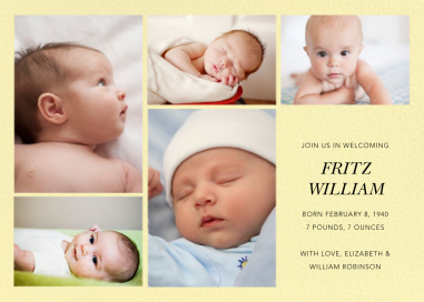 Cornerstone - Birth Announcement by Paperless Post