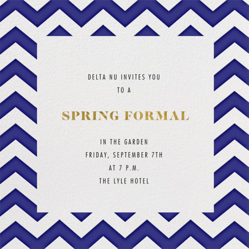 Chevrons - Square by Paperless Post