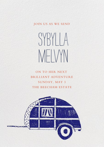 Pack Up The Trailer - Invitation by Mr. Boddington's Studio