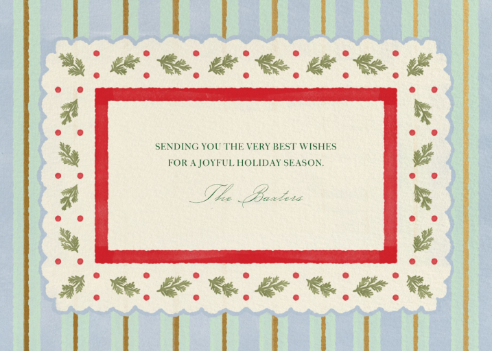 My Country Holiday Photo - Holiday Card by Paperless Post - Back