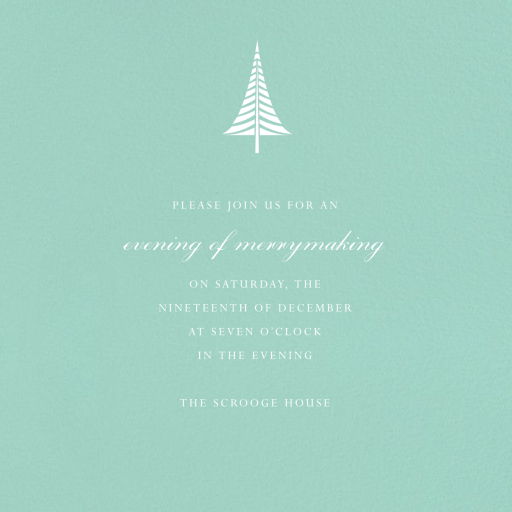Celadon - Holiday Party Invitation by Paperless Post