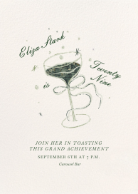 Moonlit Coupe - Birthday Invitation by Ten Story Stationery