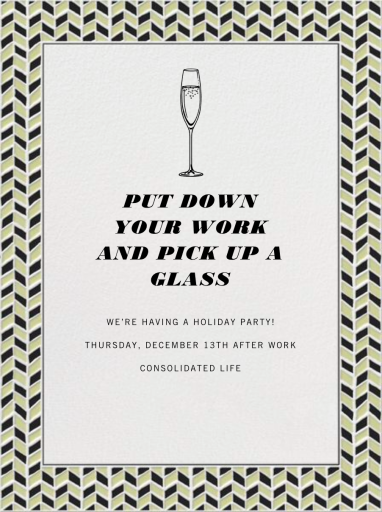 Hand Drawn Chevrons - Corporate Reception Invitation by Paperless Post