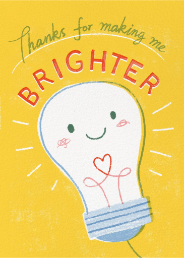 Bright Bulb - Teacher Appreciation Invitation by Paperless Post