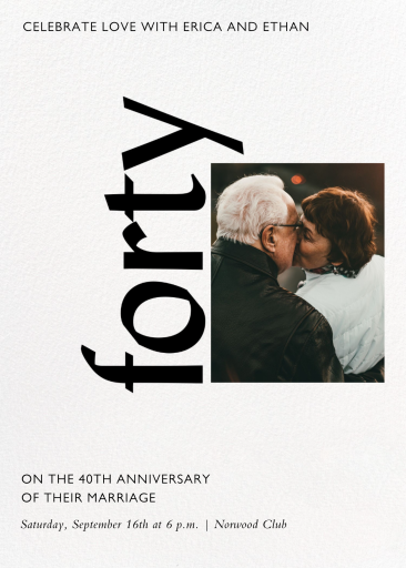 Celebration Photo - Anniversary Invitation by Paperless Post