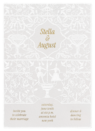 Lace Union - Wedding Invitation by The V&A