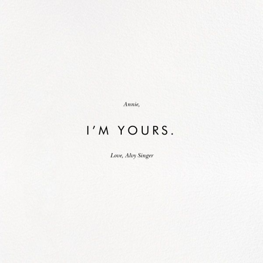 Heather and Lace Photo (Square) - Valentine's Day Card by Rifle Paper Co. - Back