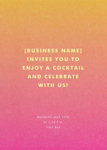 Gradient Full - Cocktail Party Invitation by Paperless Post