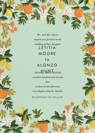 Citrus Orchard Suite - Wedding Invitation by Rifle Paper Co.