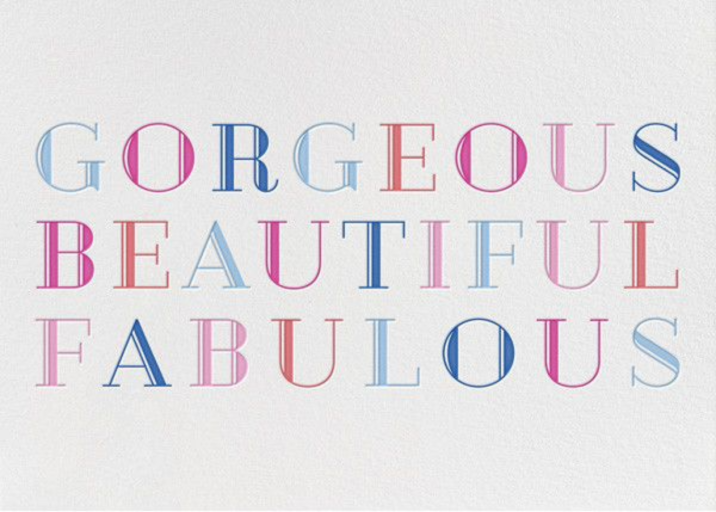 Beautiful and Fabulous by Paperless Post