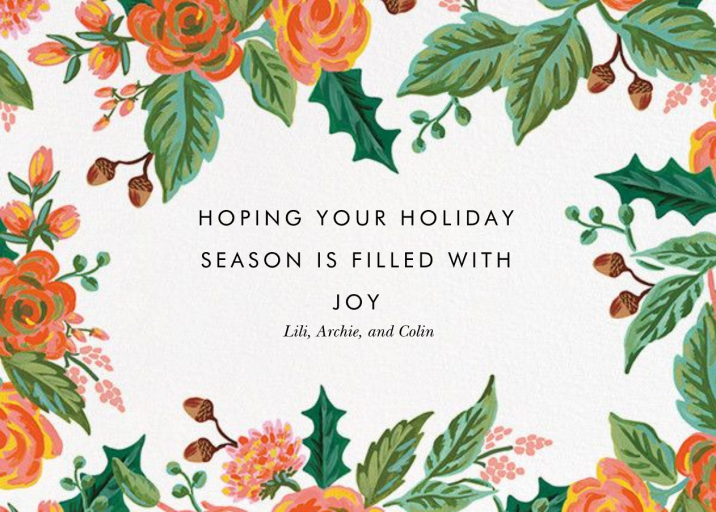Jardin Noel Border by Rifle Paper Co. - Back