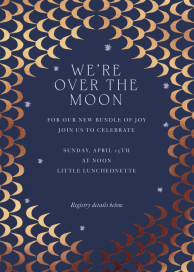 Moon Motif - Baby Shower Invitation by Jungalow