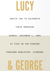 Split Line - Wedding Invitation by Paperless Post