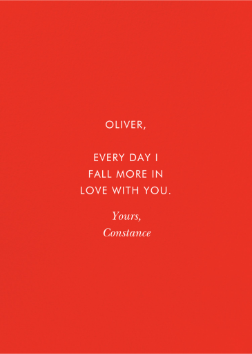 Mayfair Love - Valentine's Day Card by Rifle Paper Co. - Back