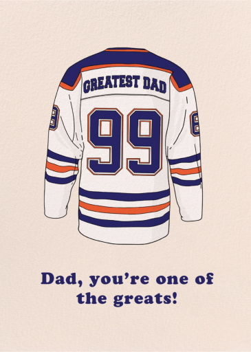 One of the Greats - Greeting Card by Party Mountain