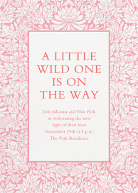 Wildflower Etchings - Baby Shower Invitation by Liberty