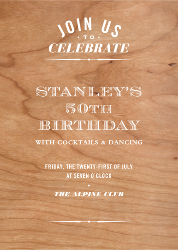 Wood You Be Mine - Invitation by Paperless Post