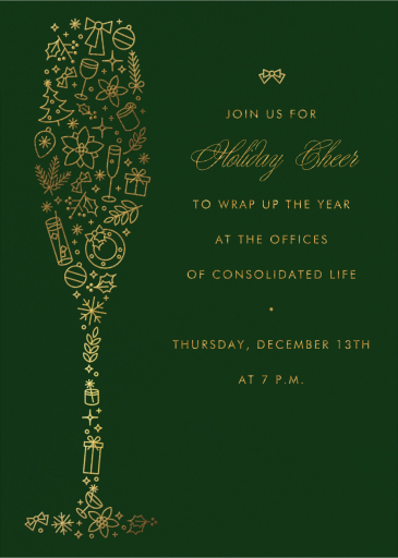Golden Glass - Invitation by Paperless Post