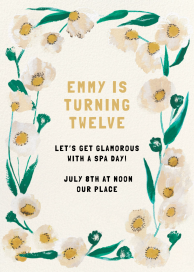 Wild Daisies - Birthday Invitation by Mr. Boddington's Studio