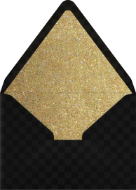 Sobre para invitación de cumpleaños con puntos brillantes
