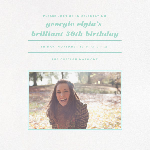Square Centered - Birthday Invitation by Paperless Post