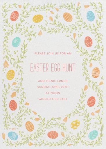 Egg Vine - Invitation by Paperless Post