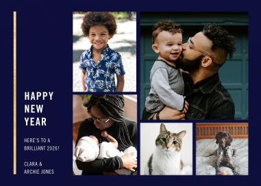 Carreaux - New Year's Card by Paperless Post