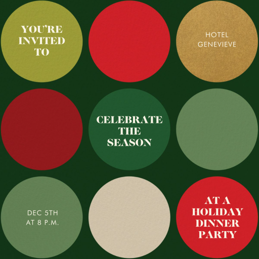 Hot Dots - Christmas Party Invitation by kate spade new york