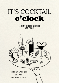 Drink Platter - Cocktail Party Invitation by Paperless Post