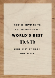 Wood Grain Color Block - Invitation by Paperless Post