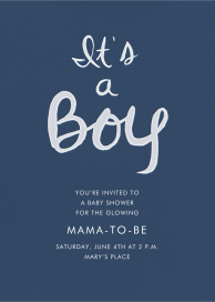 Brilliant Boy - Baby Shower Invitation by Linda and Harriett