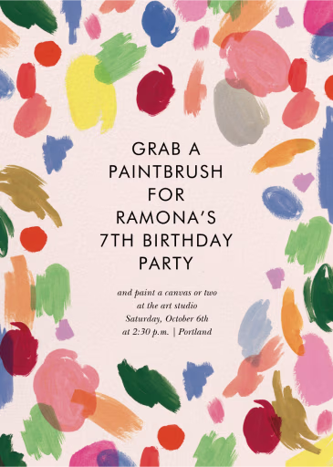 Palette - Birthday Invitation by Rifle Paper Co.
