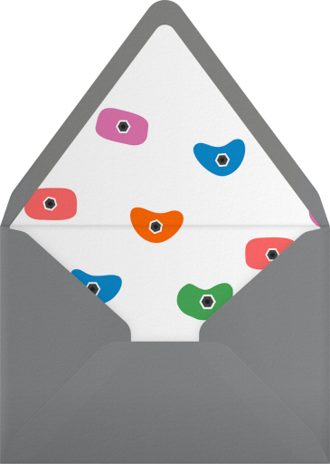 Photo Colorful Rock Climbing Invitation Envelope