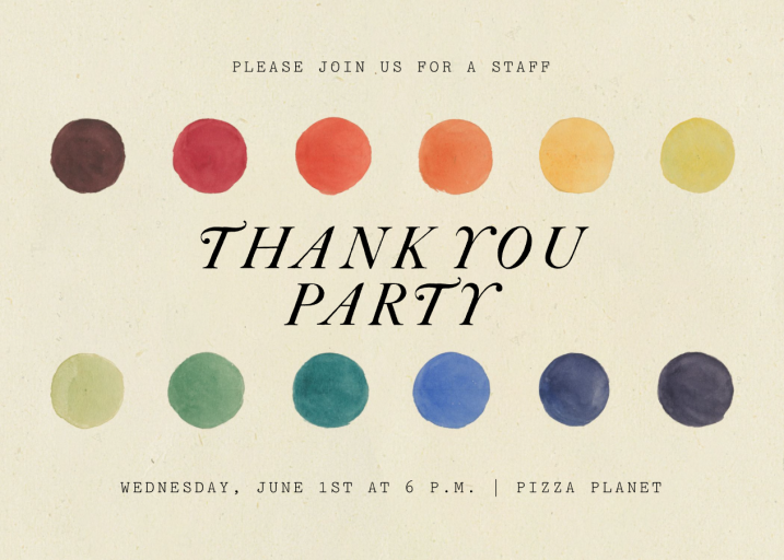 New Palette - Business Event Invitation by John Derian