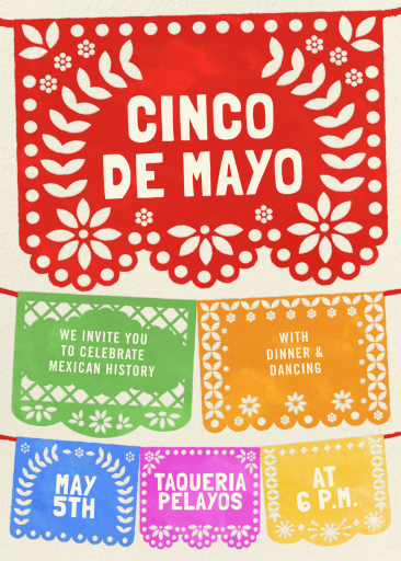 Flags of Fiesta - Cinco de Mayo Invitation by Paperless Post