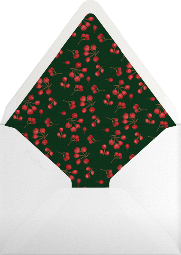 Holly Branch - Paperless Post Envelope