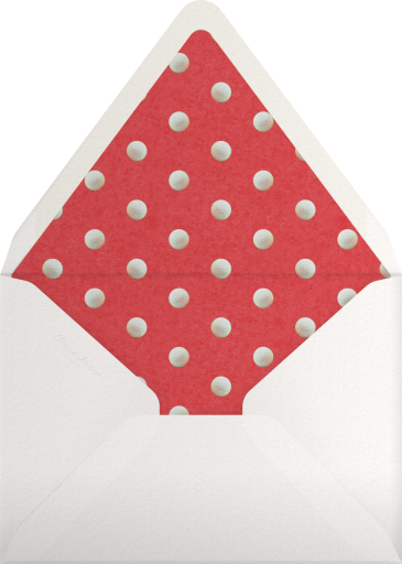 Holiday Golf Ball Invitation Envelope