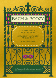 Masquerade Gate - Bachelorette Party Invitation by Paperless Post