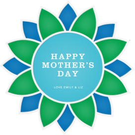 Mod Sunflower - Mother's Day Card by Jonathan Adler
