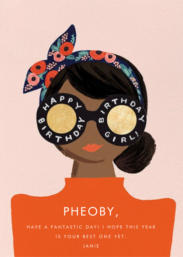 Birthday Shades - Birthday Card by Rifle Paper Co.
