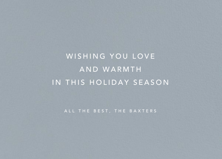 Stellar (Greeting) - Holiday Card by Kelly Wearstler - Back