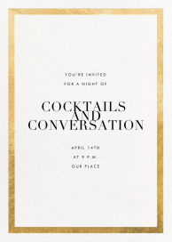 Simple Gold Border by Paperless Post