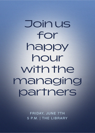 Simply Glowing - Cocktail Party Invitation by Paperless Post