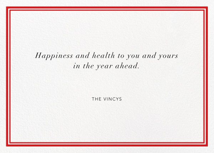 Christmas Exclamation - Holiday Card by Jonathan Adler - Back