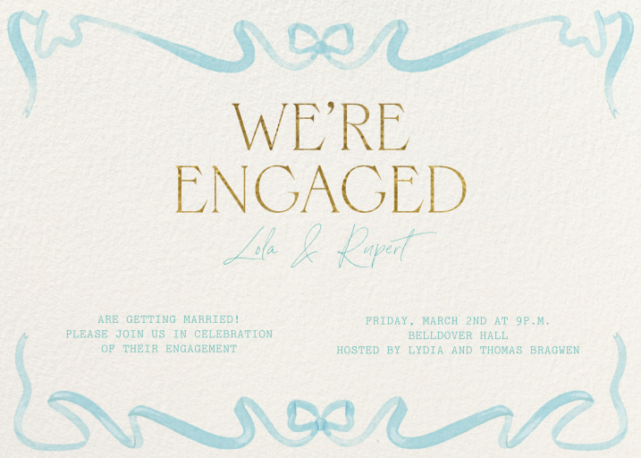 Dancing Ribbon - Invitation by Paperless Post