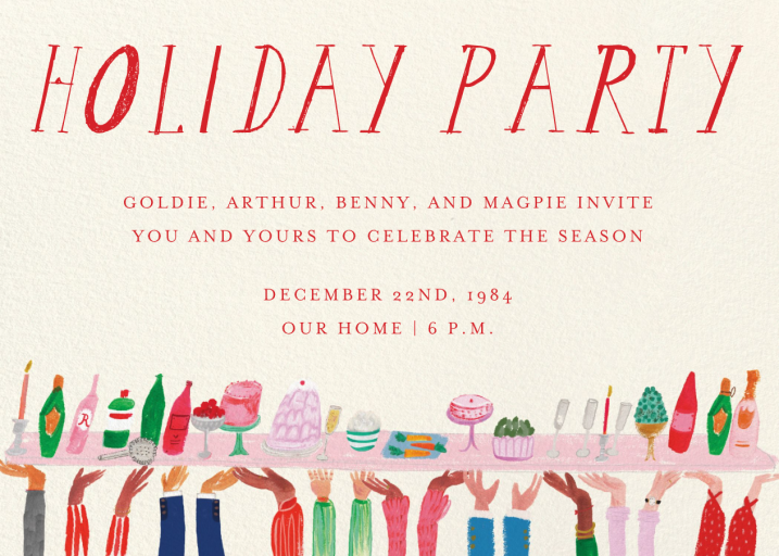 Party Table - Invitation by Mr. Boddington's Studio