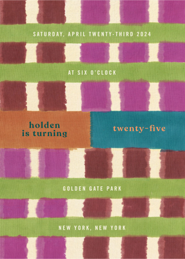 Blocco di Colore - Birthday Invitation by Lisa Corti