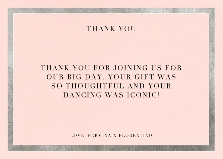 Editorial II (Stationery) - Thank You Card by Paperless Post